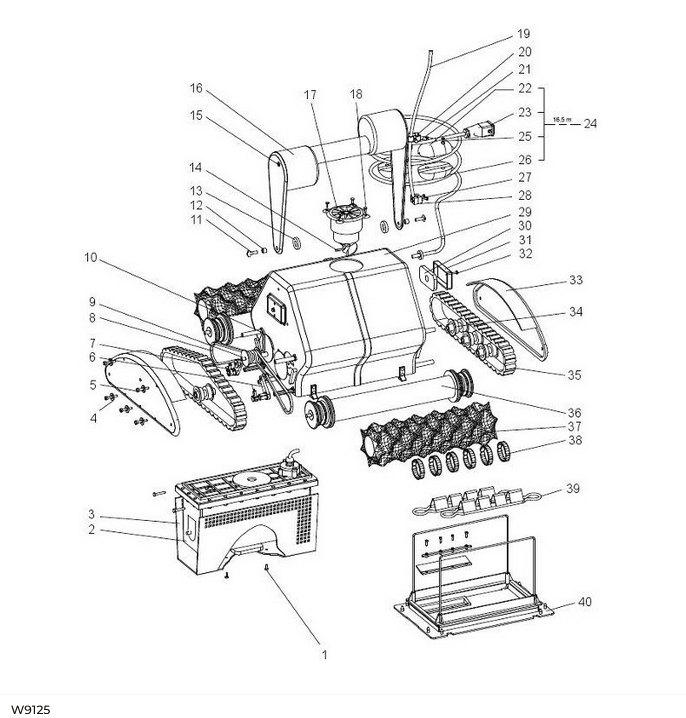 Pièces détachées pour robot zodiac rolphon